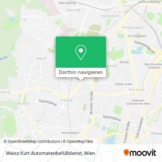 Weisz Kurt Automatenbefülldienst Karte