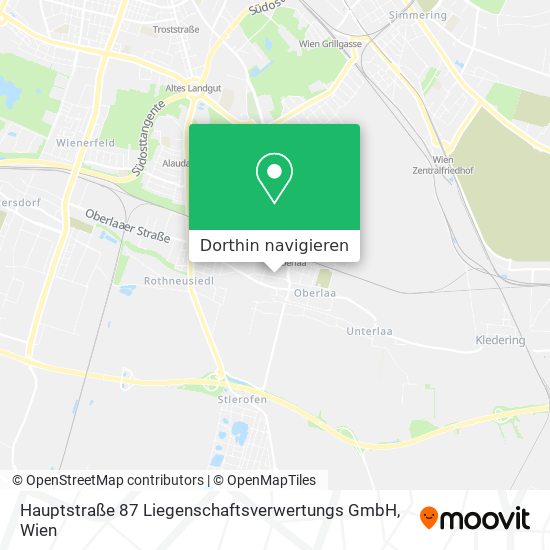 Hauptstraße 87 Liegenschaftsverwertungs GmbH Karte