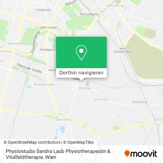 Physiostudio Sandra Laub Physiotherapeutin & Vitalfeldtherapie Karte