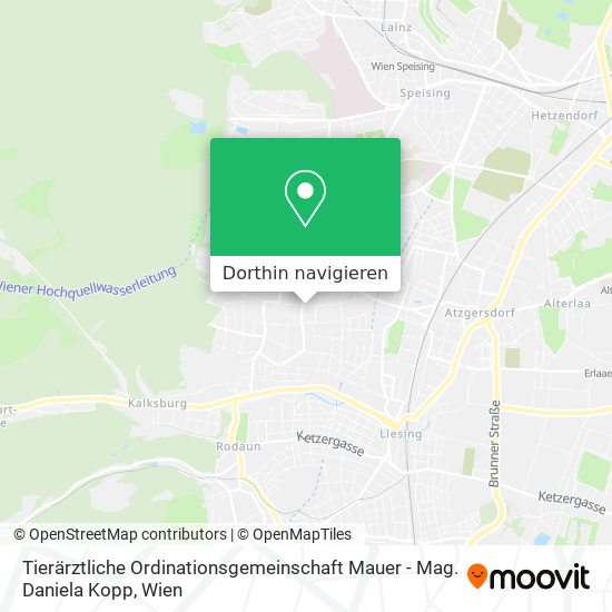 Tierärztliche Ordinationsgemeinschaft Mauer - Mag. Daniela Kopp Karte