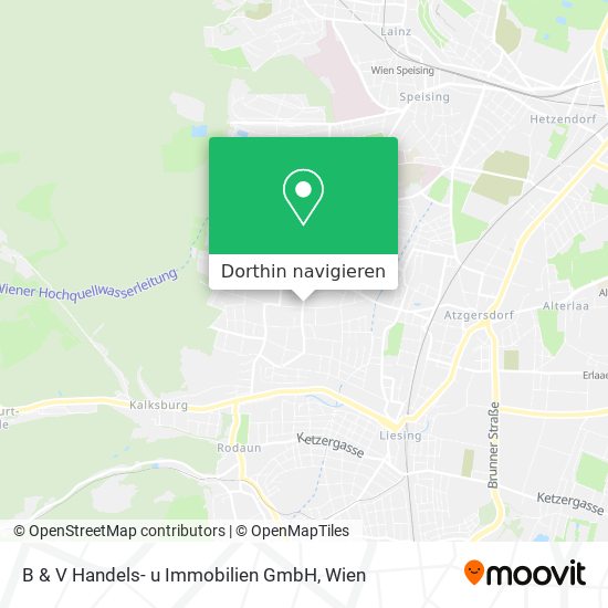 B & V Handels- u Immobilien GmbH Karte