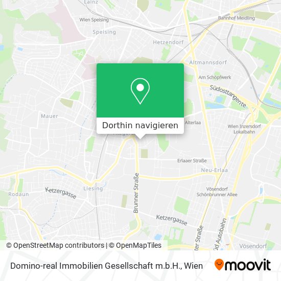 Domino-real Immobilien Gesellschaft m.b.H. Karte