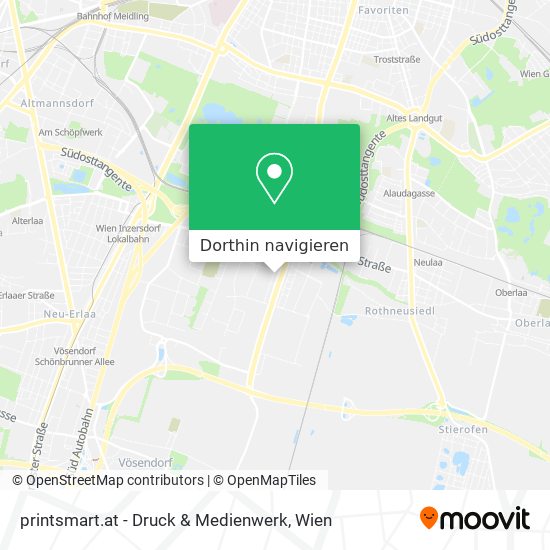 printsmart.at - Druck & Medienwerk Karte