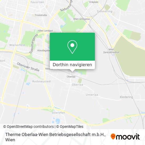 Therme Oberlaa-Wien Betriebsgesellschaft m.b.H. Karte