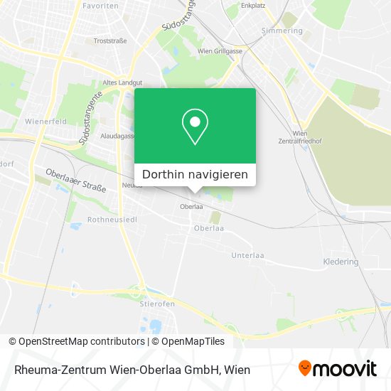 Rheuma-Zentrum Wien-Oberlaa GmbH Karte