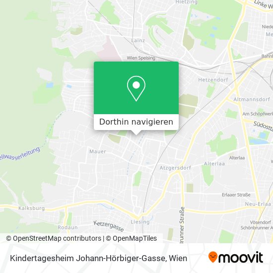 Kindertagesheim Johann-Hörbiger-Gasse Karte