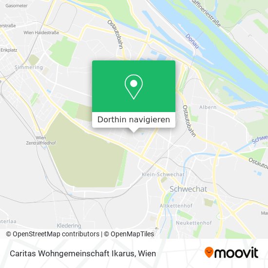 Caritas Wohngemeinschaft Ikarus Karte