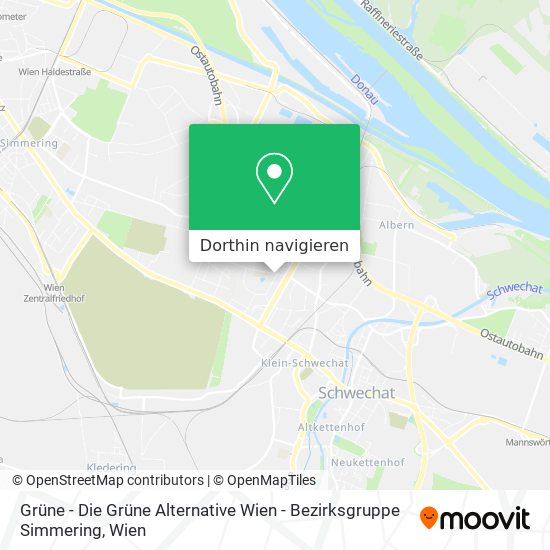 Grüne - Die Grüne Alternative Wien - Bezirksgruppe Simmering Karte