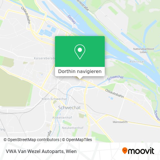 VWA Van Wezel Autoparts Karte