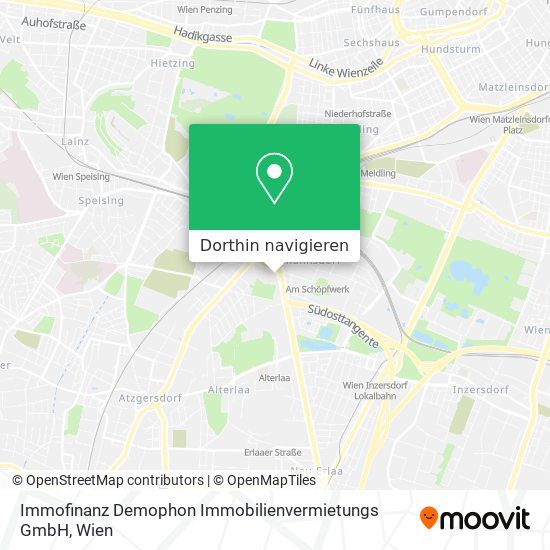 Immofinanz Demophon Immobilienvermietungs GmbH Karte