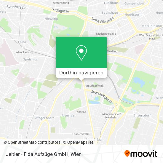 Jeitler - Fida Aufzüge GmbH Karte