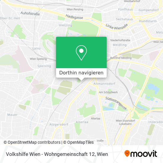 Volkshilfe Wien - Wohngemeinschaft 12 Karte