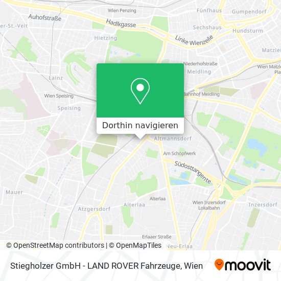 Stiegholzer GmbH - LAND ROVER Fahrzeuge Karte