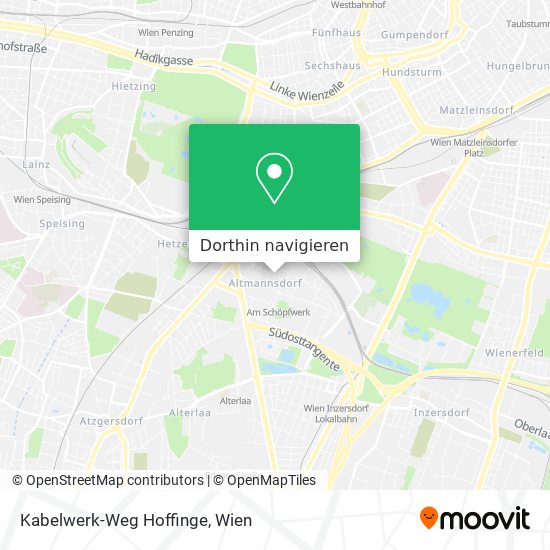 Kabelwerk-Weg Hoffinge Karte