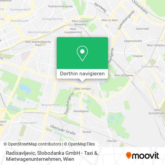 Radisavljevic, Slobodanka GmbH - Taxi &, Mietwagenunternehmen Karte