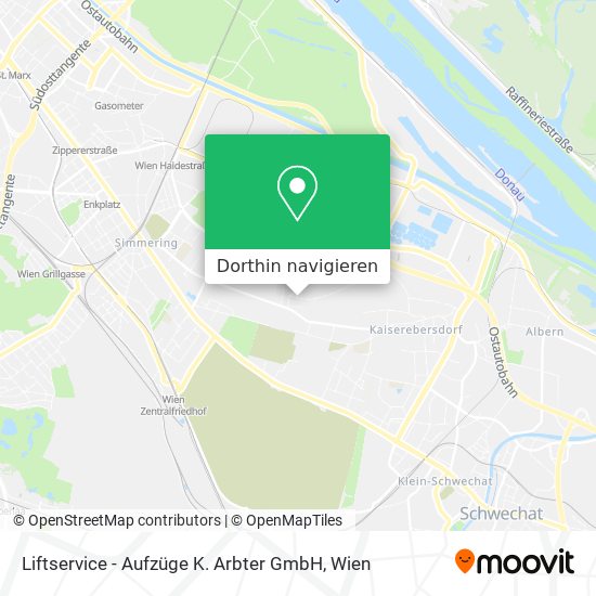 Liftservice - Aufzüge K. Arbter GmbH Karte