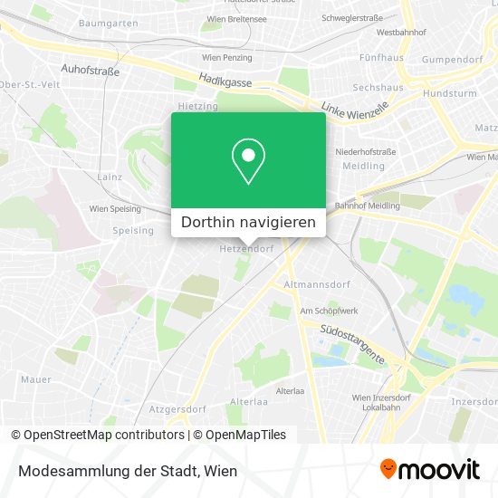 Modesammlung der Stadt Karte