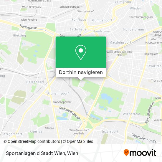 Sportanlagen d Stadt Wien Karte