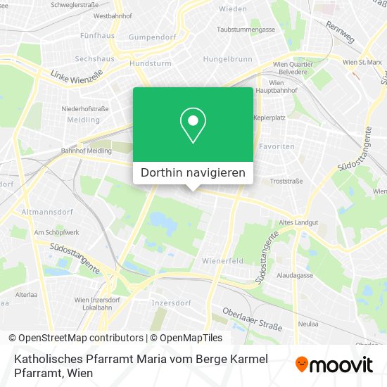 Katholisches Pfarramt Maria vom Berge Karmel Pfarramt Karte