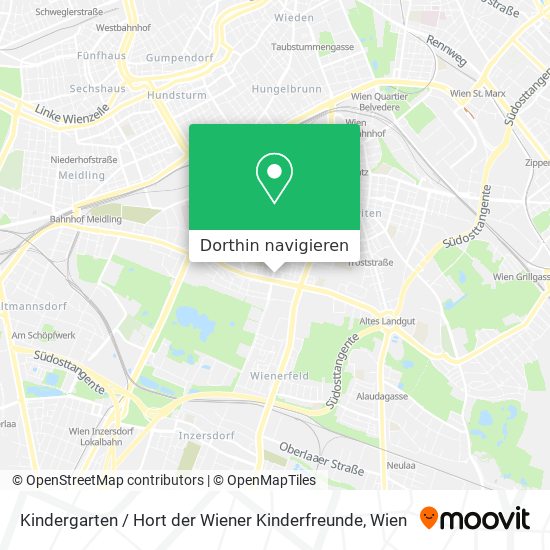 Kindergarten / Hort der Wiener Kinderfreunde Karte