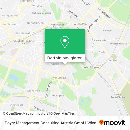 Pöyry Management Consulting Austria GmbH Karte