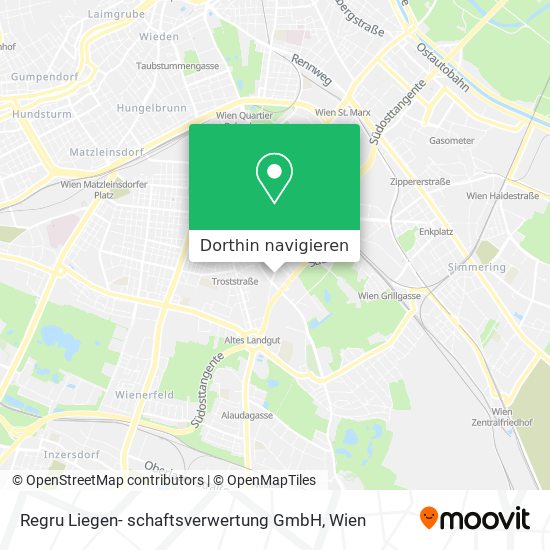 Regru Liegen- schaftsverwertung GmbH Karte
