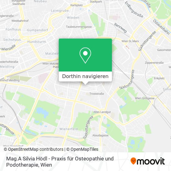 Mag.A Silvia Hödl - Praxis für Osteopathie und Podotherapie Karte