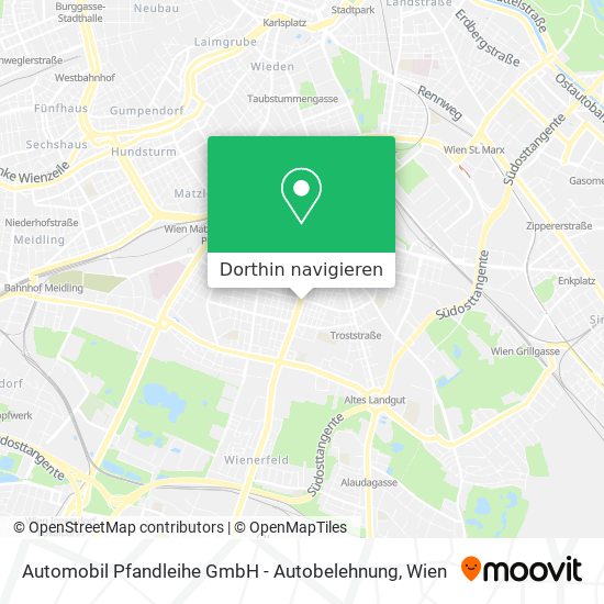 Automobil Pfandleihe GmbH - Autobelehnung Karte