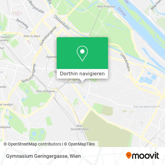 Gymnasium Geringergasse Karte