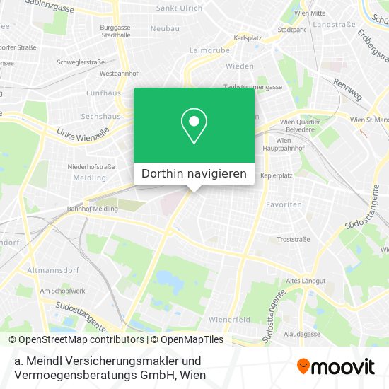a. Meindl Versicherungsmakler und Vermoegensberatungs GmbH Karte