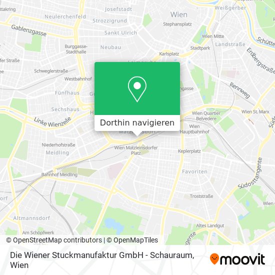 Die Wiener Stuckmanufaktur GmbH - Schauraum Karte