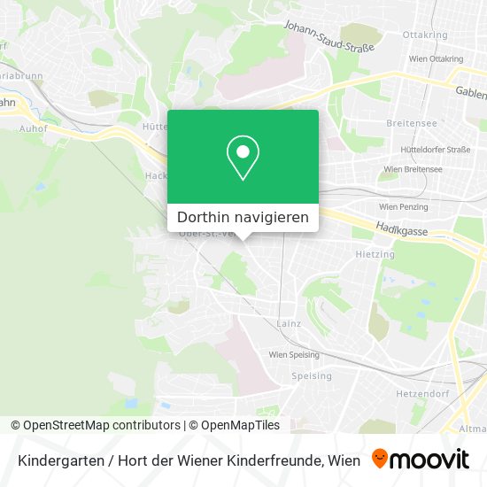 Kindergarten / Hort der Wiener Kinderfreunde Karte