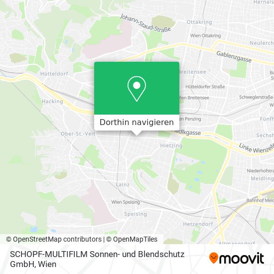 SCHOPF-MULTIFILM Sonnen- und Blendschutz GmbH Karte