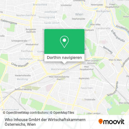 Wko Inhouse GmbH der Wirtschaftskammern Österreichs Karte
