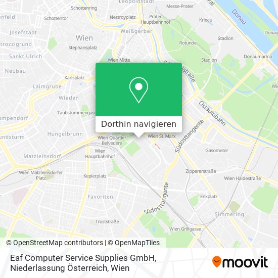 Eaf Computer Service Supplies GmbH, Niederlassung Österreich Karte