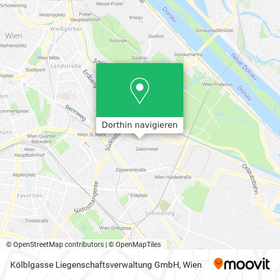 Kölblgasse Liegenschaftsverwaltung GmbH Karte