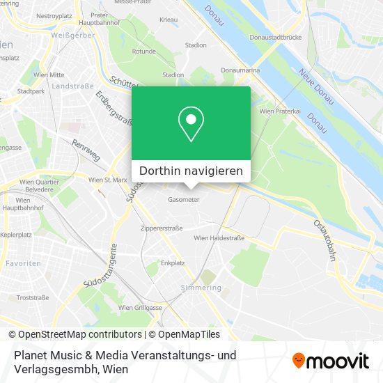 Planet Music & Media Veranstaltungs- und Verlagsgesmbh Karte