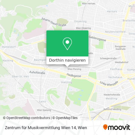 Zentrum für Musikvermittlung Wien 14 Karte