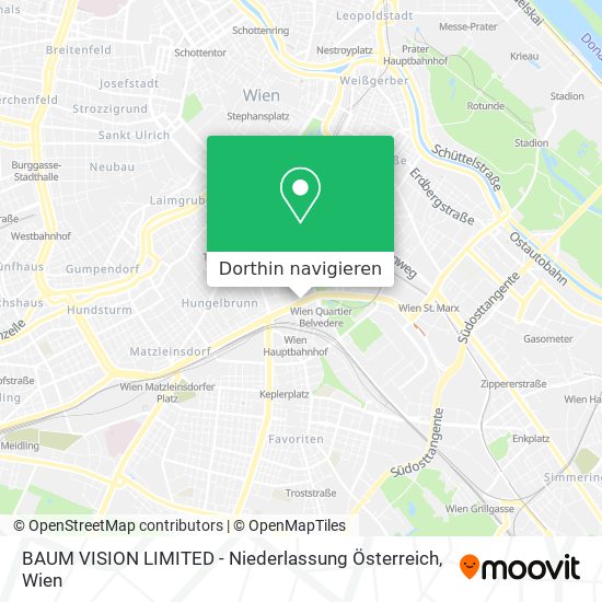 BAUM VISION LIMITED - Niederlassung Österreich Karte