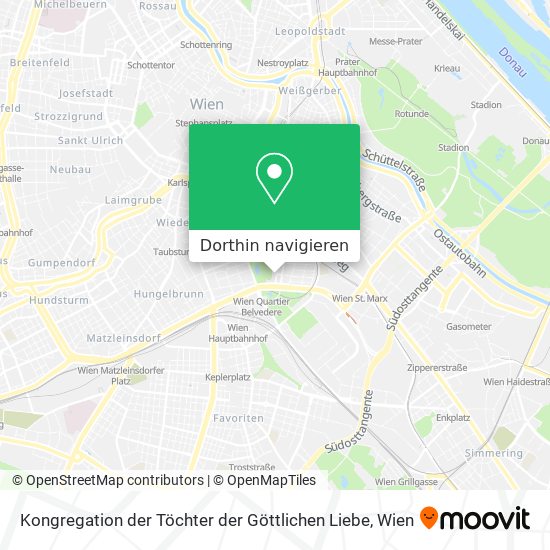 Kongregation der Töchter der Göttlichen Liebe Karte