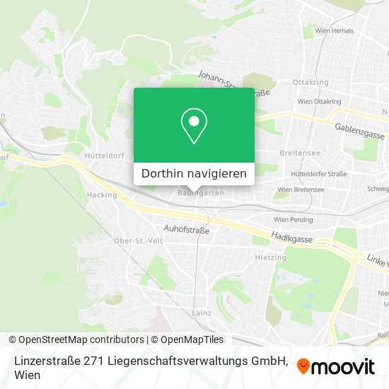 Linzerstraße 271 Liegenschaftsverwaltungs GmbH Karte
