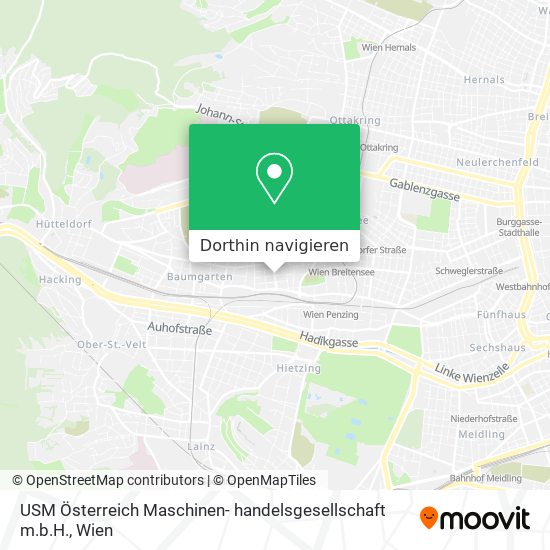 USM Österreich Maschinen- handelsgesellschaft m.b.H. Karte