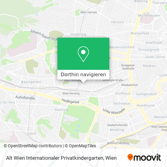 Alt Wien Internationaler Privatkindergarten Karte
