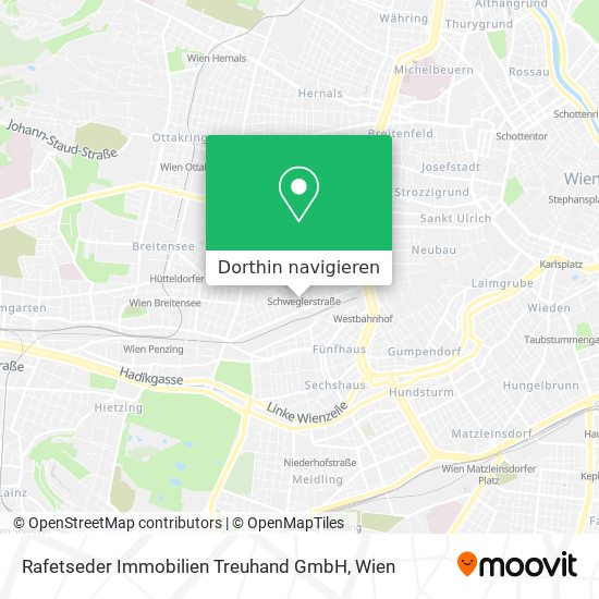 Rafetseder Immobilien Treuhand GmbH Karte