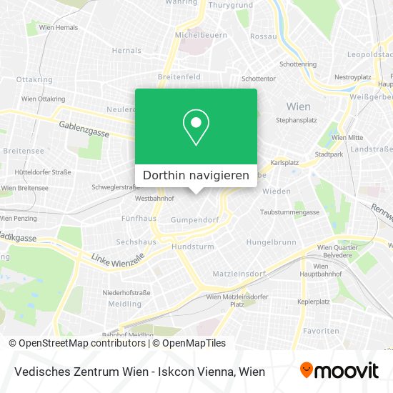 Vedisches Zentrum Wien - Iskcon Vienna Karte