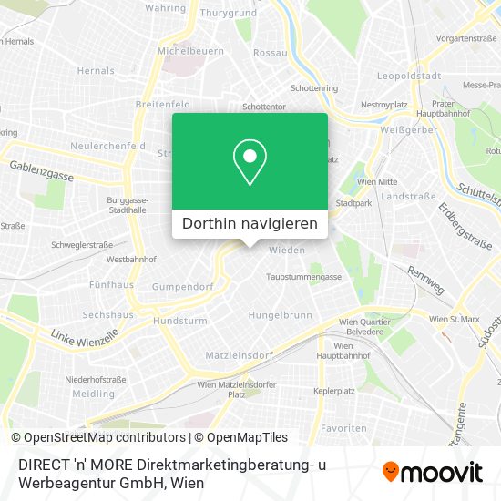 DIRECT 'n' MORE Direktmarketingberatung- u Werbeagentur GmbH Karte