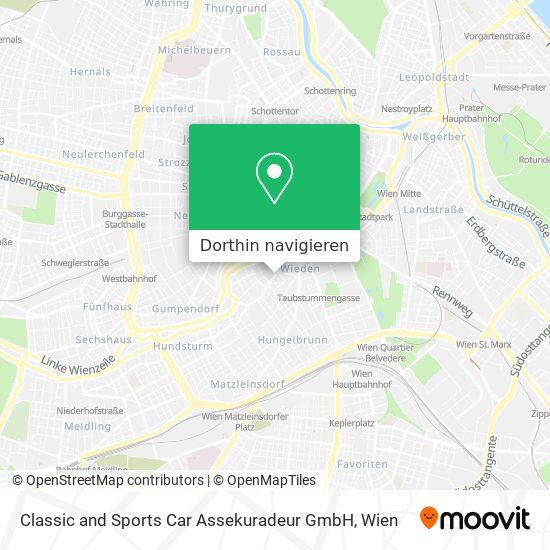 Classic and Sports Car Assekuradeur GmbH Karte