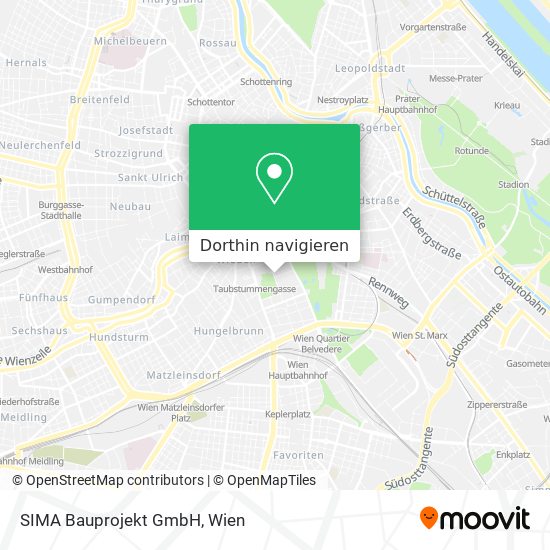 SIMA Bauprojekt GmbH Karte