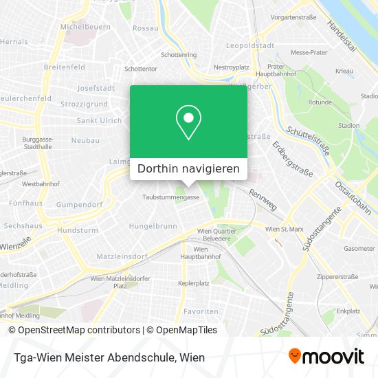 Tga-Wien Meister Abendschule Karte