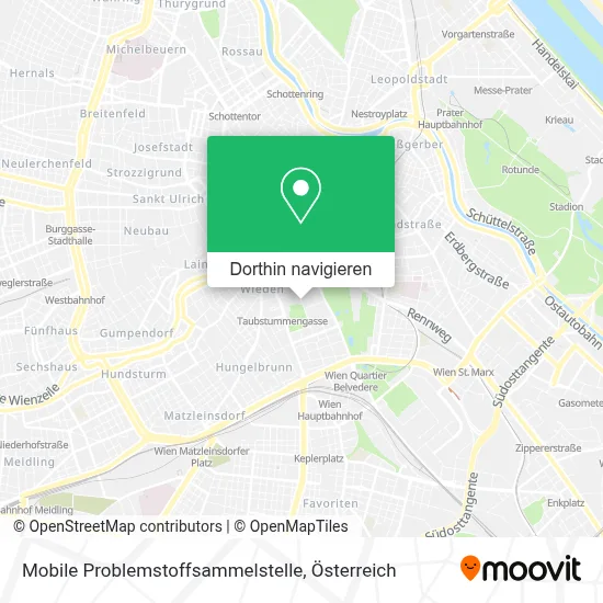 Mobile Problemstoffsammelstelle Karte